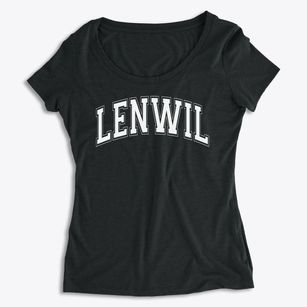 Lenwil Elementary School Varsity Arch Women's Premium Scoop Neck