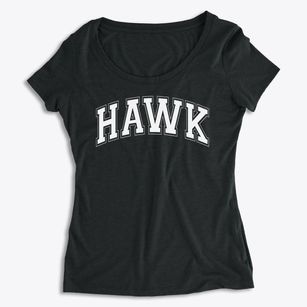 Hawk Primary School Varsity Arch Women's Premium Scoop Neck