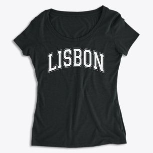 Lisbon High School Varsity Arch Women's Premium Scoop Neck