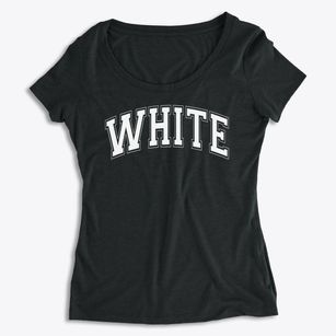 White Elementary School Varsity Arch Women's Premium Scoop Neck