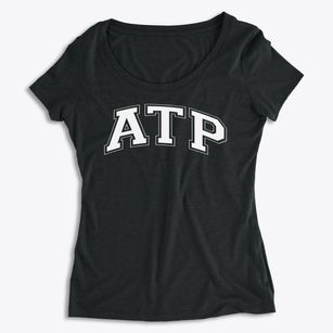 Adrian's T-shirts Printery Varsity Arch Women's Premium Scoop Neck