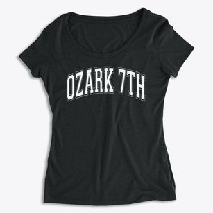 Ozark 7th Grade School Varsity Arch Women's Premium Scoop Neck