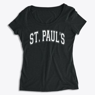 Saint Paul's Lutheran School Varsity Arch Women's Premium Scoop Neck