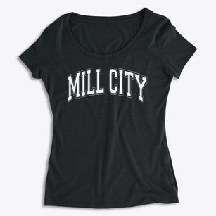 Mill City Montessori School Varsity Arch Women's Premium Scoop Neck