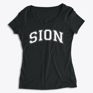 Notre Dame De Sion Prep School Varsity Arch Women's Premium Scoop Neck