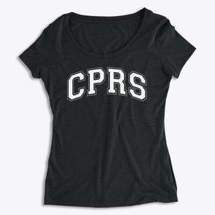 Center Place Restoration School Varsity Arch Women's Premium Scoop Neck