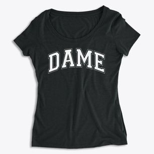 Dame School Varsity Arch Women's Premium Scoop Neck