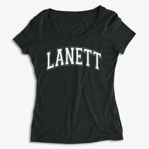 Lanett High School Varsity Arch Women's Premium Scoop Neck