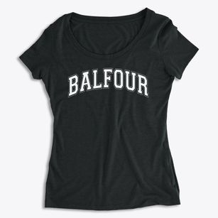 Balfour Elementary School Varsity Arch Women's Premium Scoop Neck