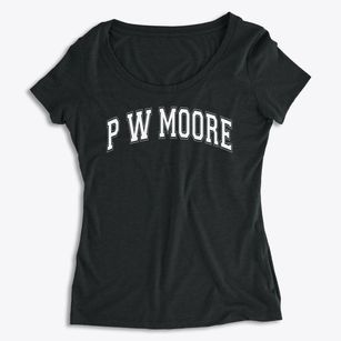 P W Moore Elementary School Varsity Arch Women's Premium Scoop Neck