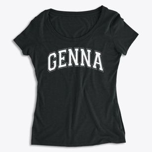 Genna Christian Academy Varsity Arch Women's Premium Scoop Neck