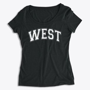 West Elementary School Varsity Arch Women's Premium Scoop Neck