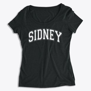 Sidney High School Varsity Arch Women's Premium Scoop Neck