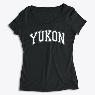 Yukon High School Varsity Arch Women's Premium Scoop Neck