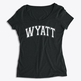 Wyatt Elementary School Varsity Arch Women's Premium Scoop Neck