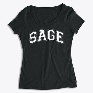 Sage School Varsity Arch Women's Premium Scoop Neck