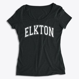 Elkton High School Varsity Arch Women's Premium Scoop Neck