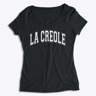 La Creole Middle School Varsity Arch Women's Premium Scoop Neck