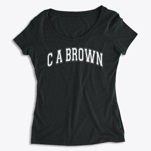 C A Brown Varsity Arch Women's Premium Scoop Neck