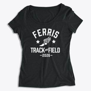 Ferris High School Track and Field Women's Premium Scoop Neck