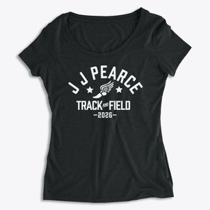 J J Pearce High School Track and Field Women's Premium Scoop Neck