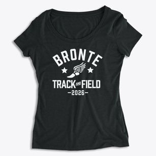 Bronte High School Track and Field Women's Premium Scoop Neck