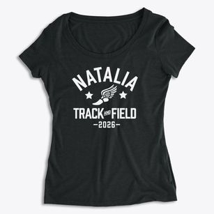 Natalia High School Track and Field Women's Premium Scoop Neck
