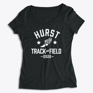 Hurst Junior High School Track and Field Women's Premium Scoop Neck