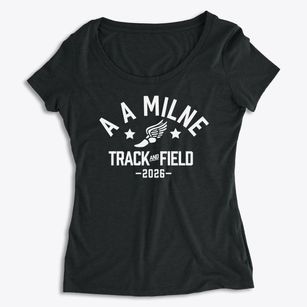 A A Milne Elementary School Track and Field Women's Premium Scoop Neck