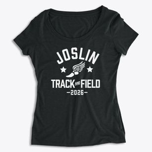 Joslin Elementary School Track and Field Women's Premium Scoop Neck