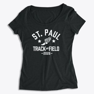 Saint Paul Lutheran School Track and Field Women's Premium Scoop Neck