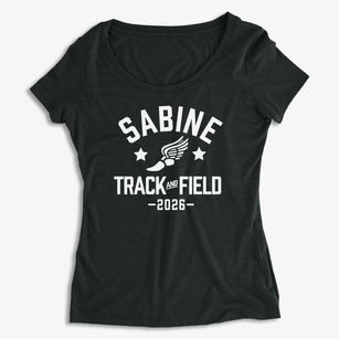 Sabine High School Track and Field Women's Premium Scoop Neck