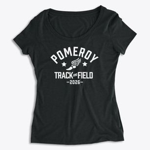 Pomeroy Elementary School Track and Field Women's Premium Scoop Neck