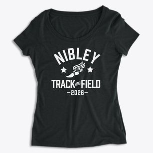 Nibley Elementary School Track and Field Women's Premium Scoop Neck