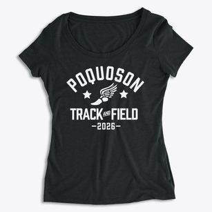 Poquoson High School Track and Field Women's Premium Scoop Neck