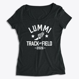 Lummi Nation School Track and Field Women's Premium Scoop Neck