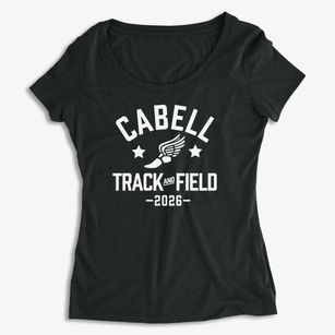 Cabell County Vocational Technical Track and Field Women's Premium Scoop Neck