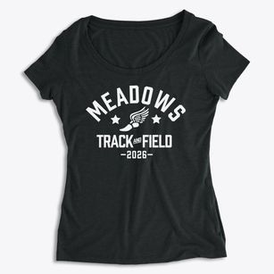 Meadows Elementary School Track and Field Women's Premium Scoop Neck