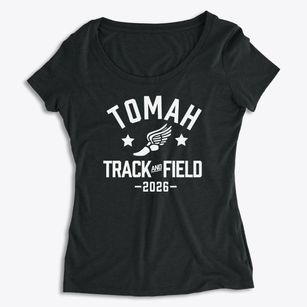 Tomah Middle School Track and Field Women's Premium Scoop Neck