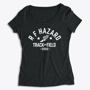 R F Hazard Elementary School Track and Field Women's Premium Scoop Neck