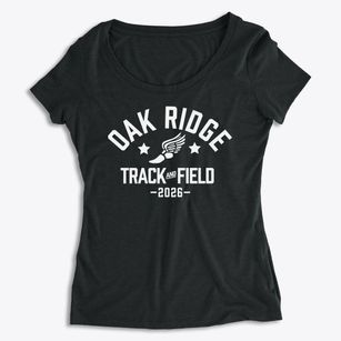 Oak Ridge Elementary School Track and Field Women's Premium Scoop Neck