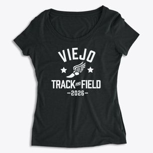Viejo Elementary School Track and Field Women's Premium Scoop Neck