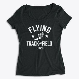 Flying High School Track and Field Women's Premium Scoop Neck
