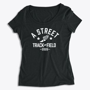 A Street Elementary School Track and Field Women's Premium Scoop Neck