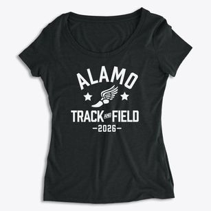 Alamo Elementary School Track and Field Women's Premium Scoop Neck