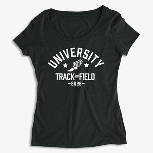 University High School Track and Field Women's Premium Scoop Neck