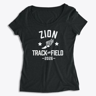 Zion Lutheran School Track and Field Women's Premium Scoop Neck