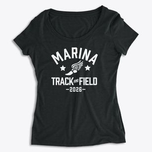 Marina Middle School Track and Field Women's Premium Scoop Neck