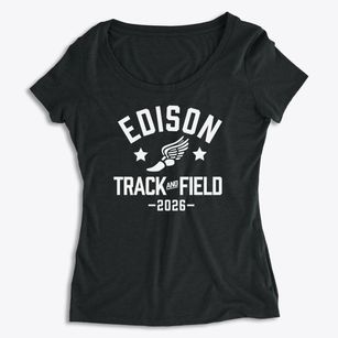 Edison Elementary School Track and Field Women's Premium Scoop Neck