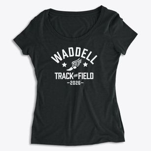 Waddell Elementary School Track and Field Women's Premium Scoop Neck